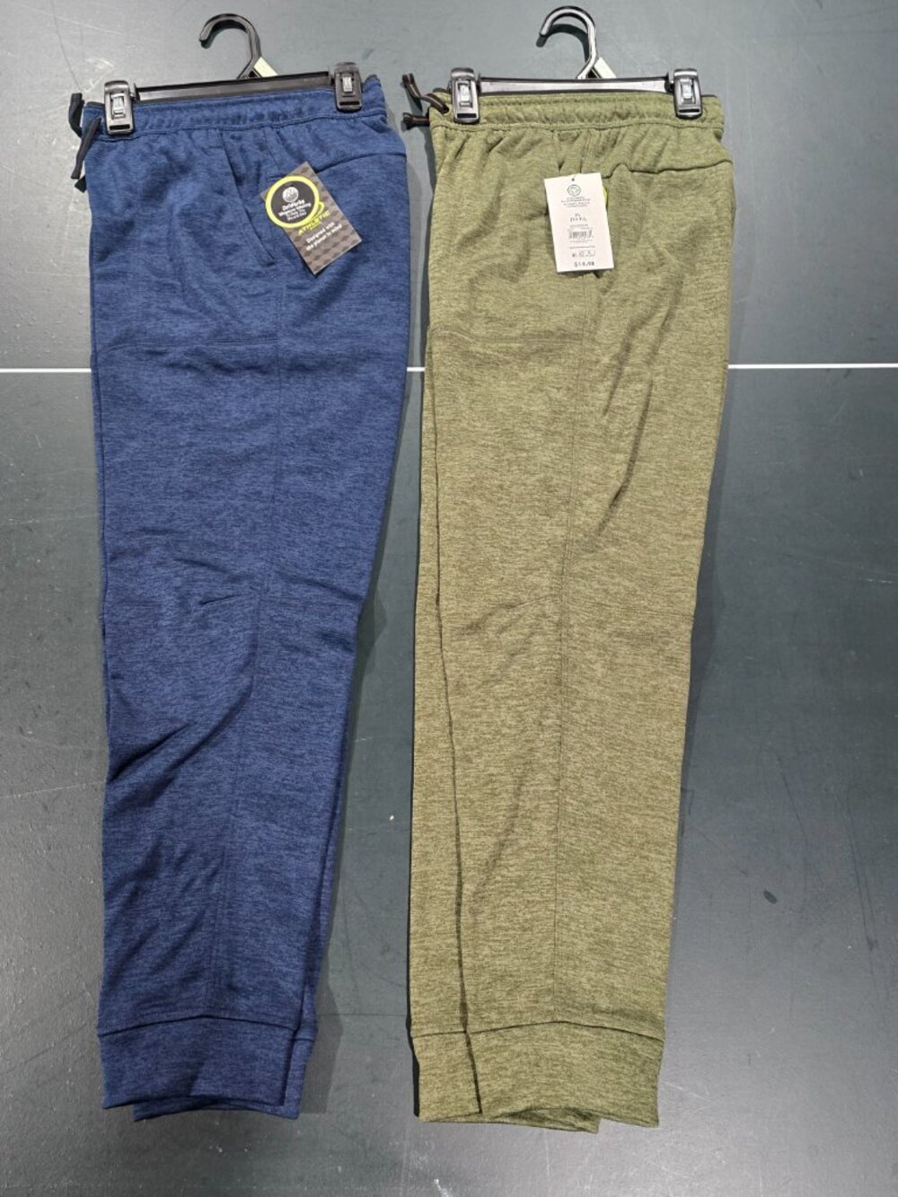 Boys Athletic Works Jogger Track Pants Bundle Size XL Blue & Olive Activewear